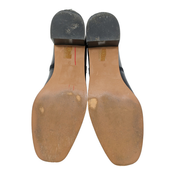 Madewell Brynn Black Leather Square Toe Ankle Boot Size 9 - Picture 8 of 8